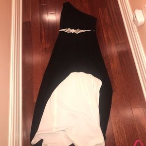 Black Evening Off-The-Shoulder Dress
